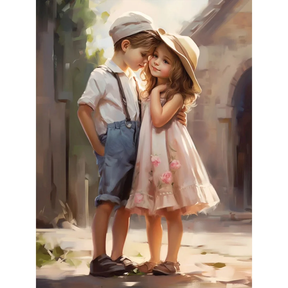 Diamond Painting - Full Square Drill - Valentines Day Couple(Canvas|35*45cm)