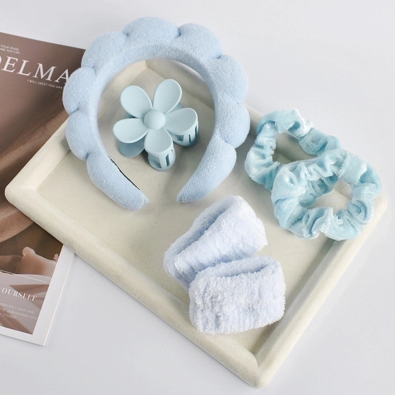 Women’s Minimalist Classic Style Bow Knot Plastic Cloth Spray Paint Hair Claws