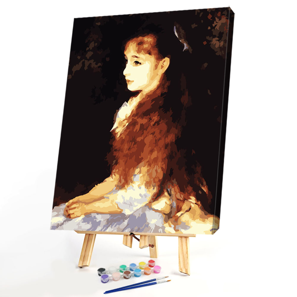 

40*50CM Paint By Numbers-Sitting Girl, 501 Original