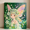 (30x40cm)DIY Pearl Painting Framed Fairy Girl Handmade Pearl Material Art Kit Living Room Decor