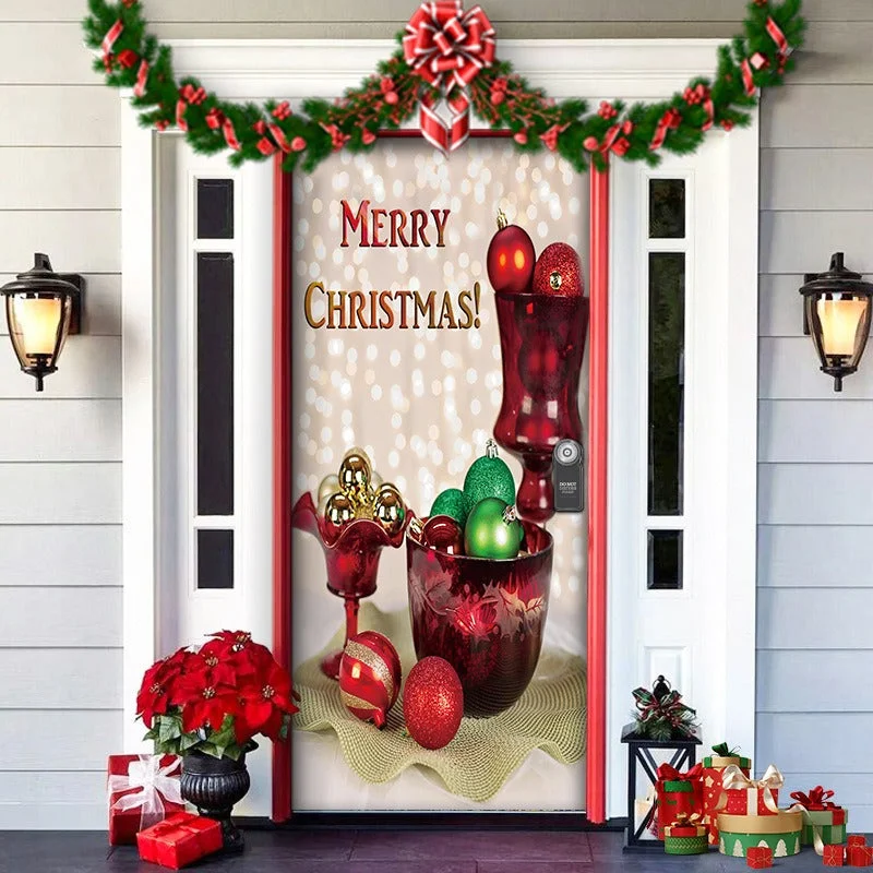 Nightmare Before Christmas Outdoor Decorations Props Christmas Elves Door Cover
