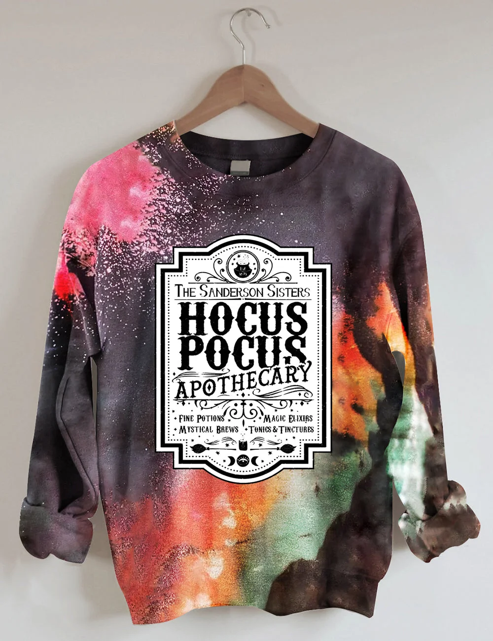 Tie Dye Hocus Pocus Apothecary Sweatshirt
