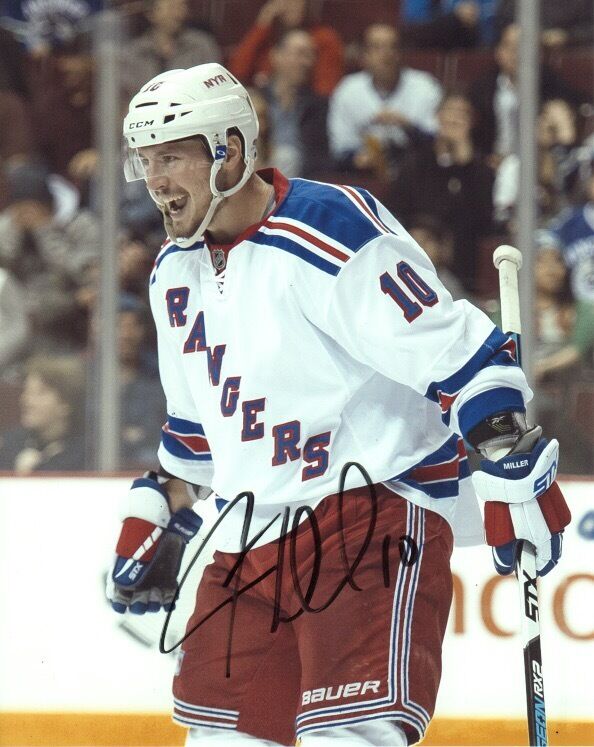 New York Rangers JT Miller Autographed Signed 8x10 NHL Photo Poster painting COA E