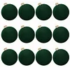 12PCS Christmas's Tree 6CM Velvet Hanging Decor Balls