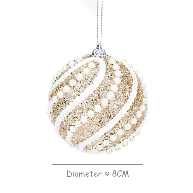 Journalsay 8cm Christmas tree decoration ball