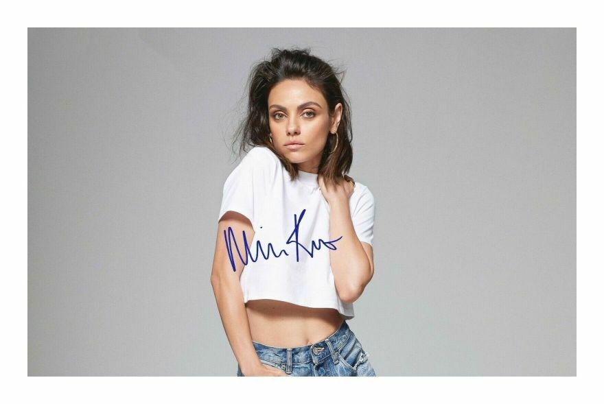 MILA KUNIS AUTOGRAPH SIGNED PP Photo Poster painting POSTER