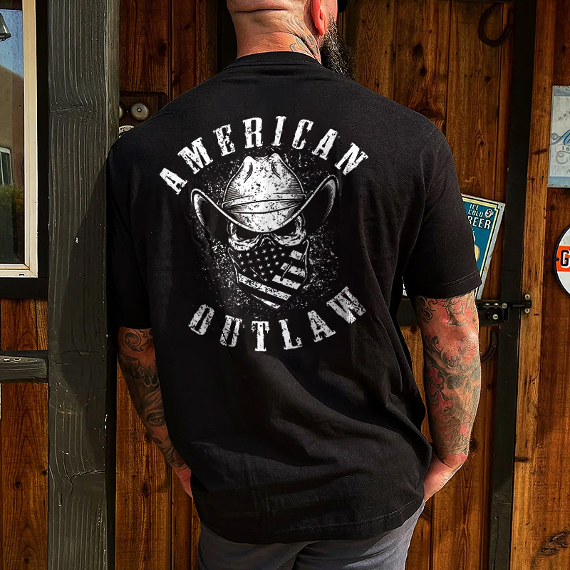 Livereid American Outlaw Printed Men's T-shirt - Livereid