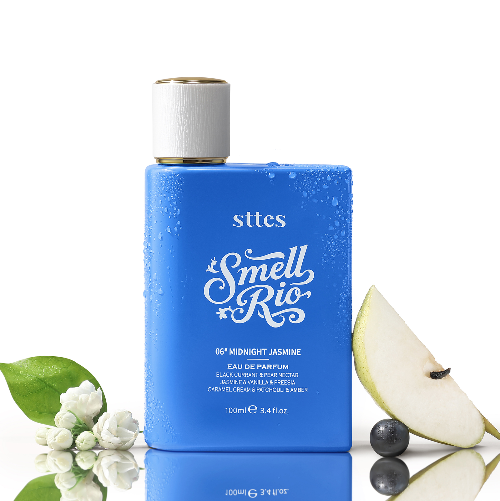 New Sttes Perfume 06# (Original 706 Midnight Jasmine) &ndash; Eau de Parfum for Women &ndash; Richer Scent, Longer Lasting &ndash; Black Currant, Jasmine, Vanilla &ndash; Perfumes & Fragrances(100ml / 3.4 fl oz)