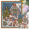 Christmas Eve Rabbit-11CT Stamped Cross Stitch 55*70cm/21.65*27.56in(Big Size) tapestrymarket