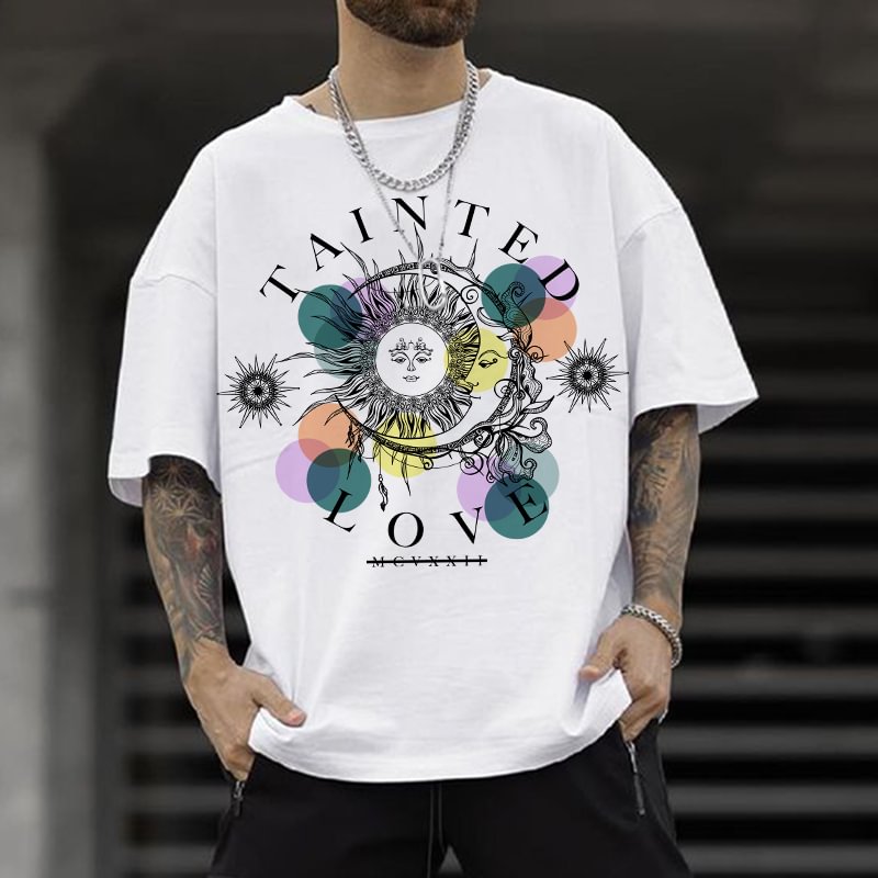 Men's Helios Print Casual T-Shirt、、URBENIE