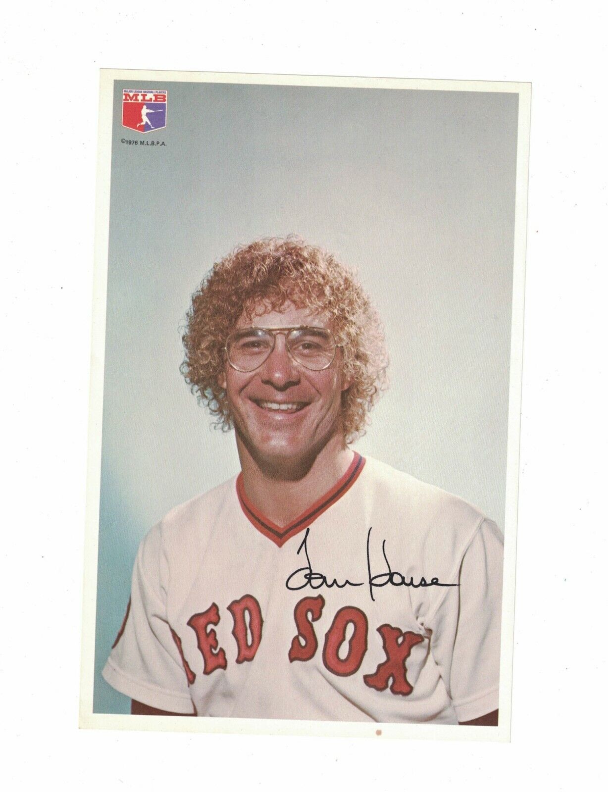 Tom House Boston Red Sox 1976 Team Issued 6x9