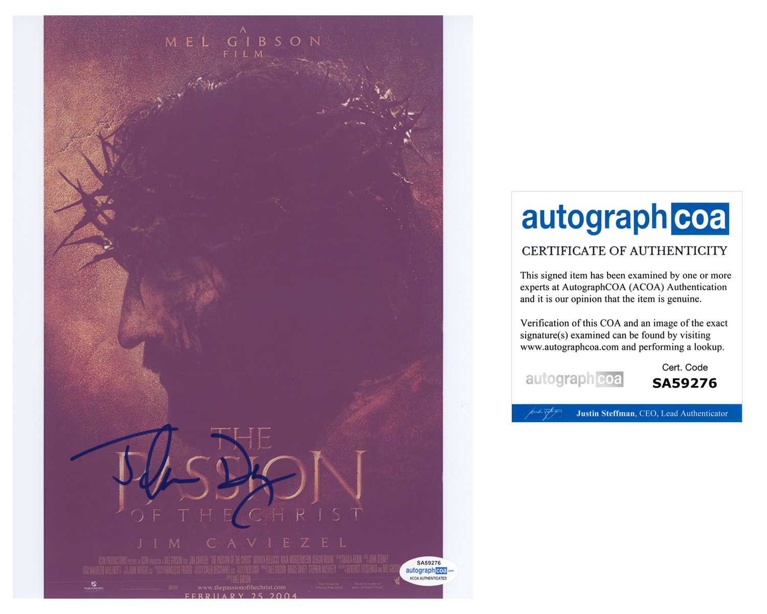 John Debney Signed 8x10 Photo Poster painting Film Composer The Passion of The Christ ACOA COA