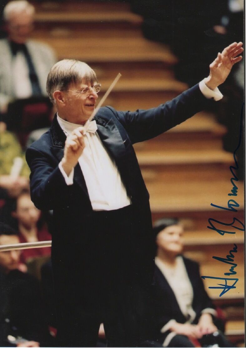 Herbert Blomstedt Conductor signed 8x12 inch Photo Poster painting autograph