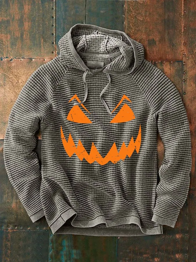Casual Halloween Print Long Sleeve Hoodie