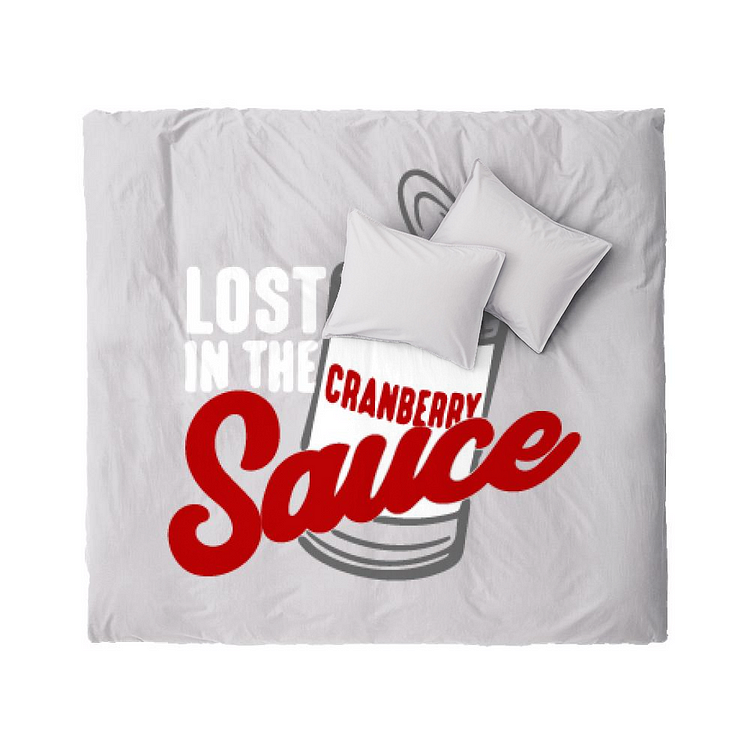Lost In The Cranberry Sauce, Thanksgiving Duvet Cover Set
