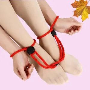 Bondage Handcuff Rope, Handcuff Role Play, Adjustable Handcuff Rope For Restraining Hands Or Feet, Adult Sex SM, Couple Dominatrix Slave Toy Bondage Handcuff Rope, Handcuff Role Play, Adjustable Handcuff Rope For Restraining Hands Or Feet, Adult Sex SM, Couple Dominatrix Slave Toy