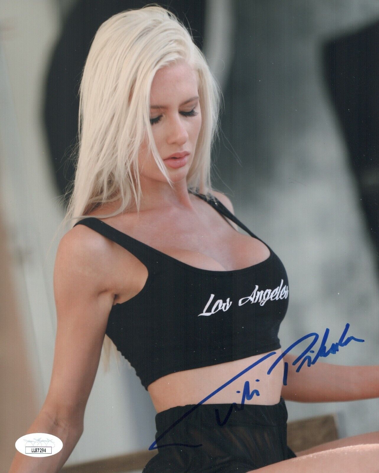 TITI PIKULA Hand Signed SEXY Model 8x10 Photo Poster painting IN PERSON Autograph JSA COA Cert