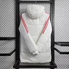 2024/2025 Flamengo White-Red Edge Soccer Long Cotton jacket 1:1 Thai Quality