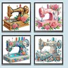 (US Local)4Pack Sewing Machine-Crystal Rhinestone Diamond Painting(30x30cm)