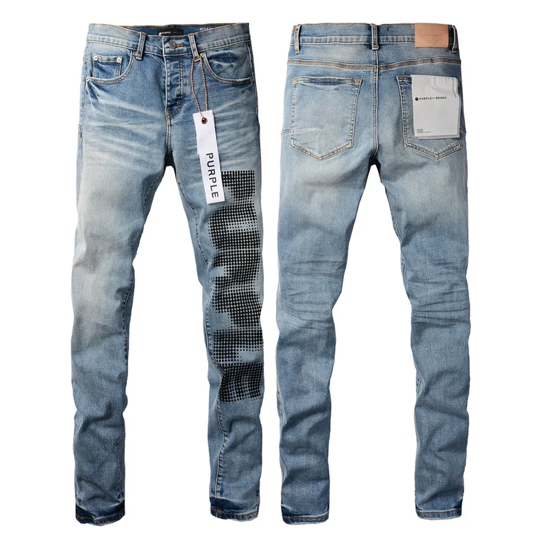 Purple Jeans blue skinny jeans print