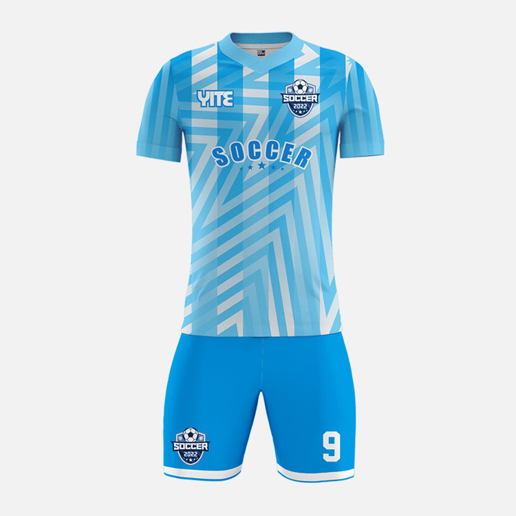 YITE | YTZQ062-Blue  And White Soccer Uniforms
