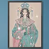 Noble lady sp&eacute;ciale en forme de 5d bricolage partiel pour peinture diamant&eacute;e pour adultes d&eacute;butants d&eacute;coration int&eacute;rieure peintures diamants art de pierres pr&eacute;cieuses 11,81x15,75 pouces