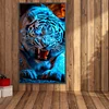Diamond Painting-DIY Full Round Drill Fierce Tiger(70*40 CM)