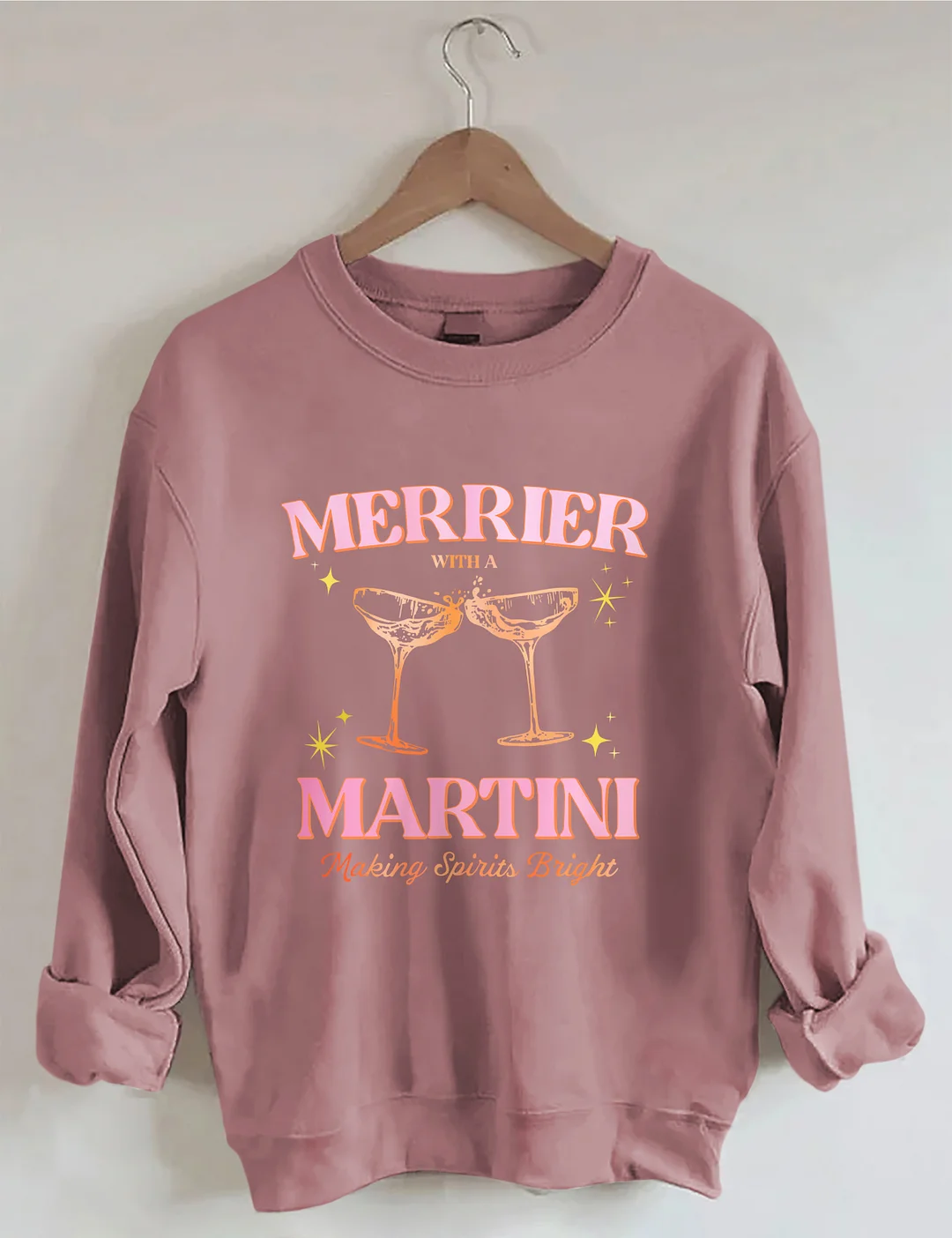 Merrier With A Martini Sweatshirt 