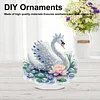 2D Flat Swan DIY Acrylic Table Top Diamond Painting Ornament Kits for Adults