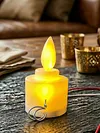 Flameless LED Tea Lights Candles Solar Power Realistic Fake Electric Tealight Candles Multifunctional for Fireplace Mantel Dinner Wedding Party