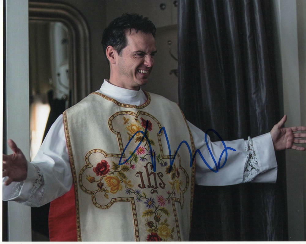 ANDREW SCOTT SIGNED AUTOGRAPH 8X10 Photo Poster painting - FLEABAG, JIM MORIARTY SHERLOCK 1