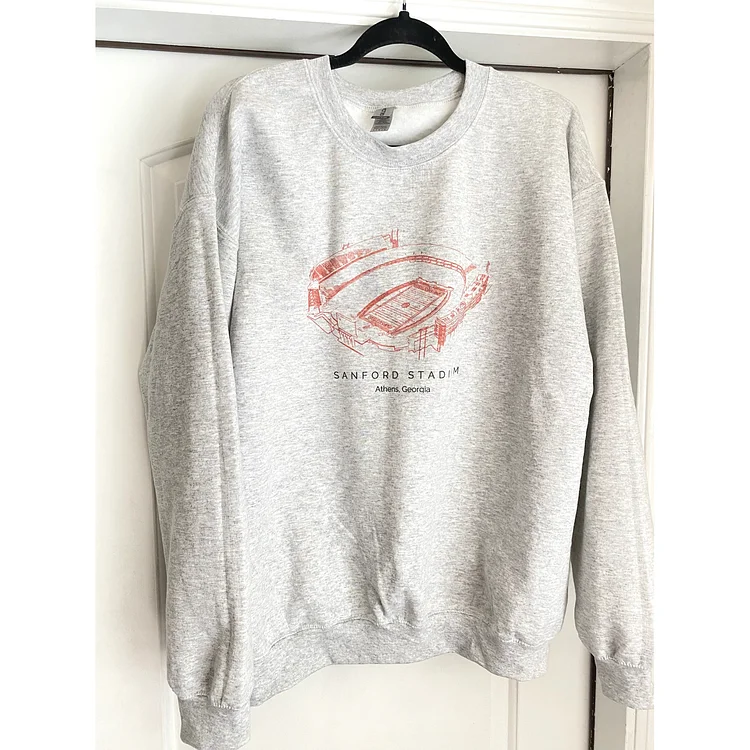 Georgia Bulldogs Stadium Crewneck Sweatshirt
