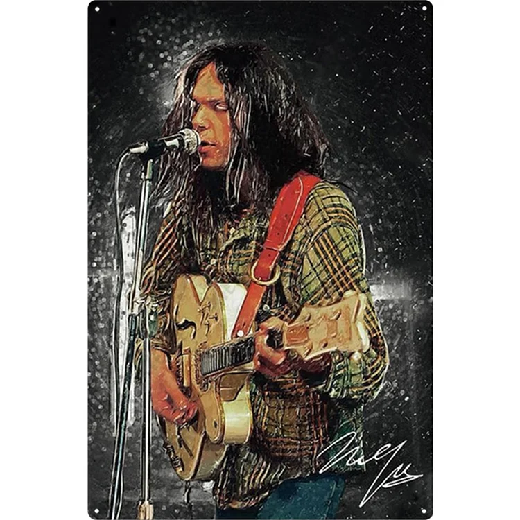 Neil Young Rocker - Vintage Tin Signs/Wooden Signs - 8*12Inch/12*16Inch