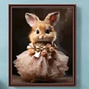 Diamond Painting -DIY Round Drill Dress Rabbit(40x50 CM)