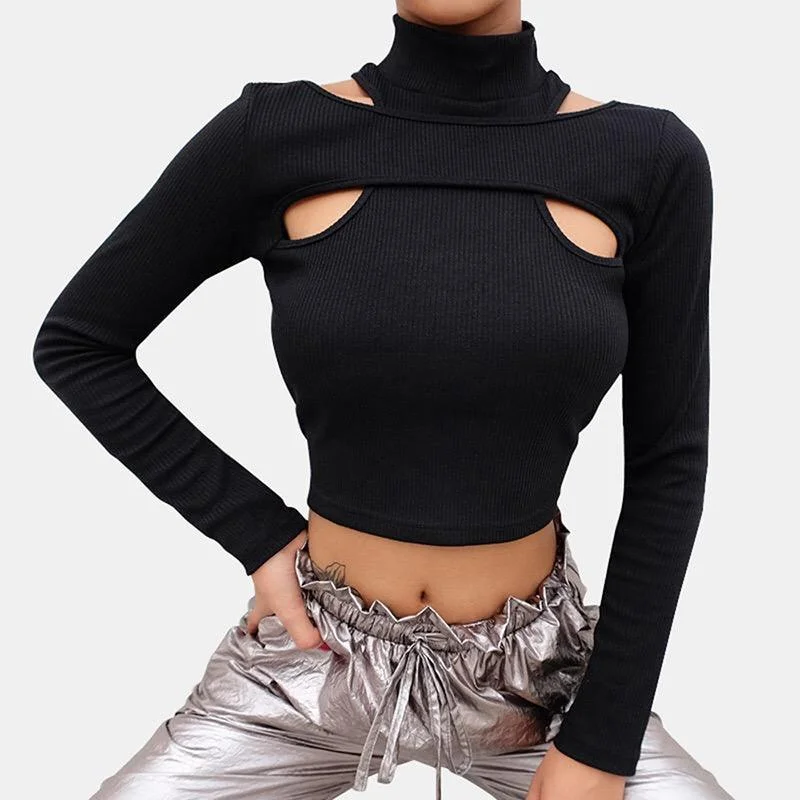 Cross-Out Long Sleeve Top