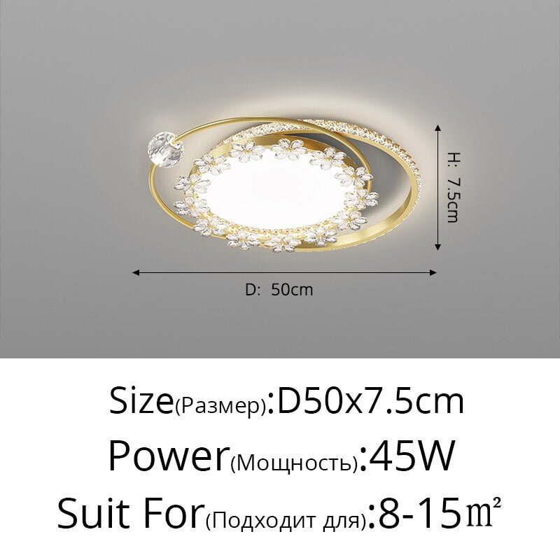 Modern Ceiling Chandelier For Living Room Study Bedroom Ceiling Lights Home Indoor Lighting Decor Lamps Black Gold LED Fixtures