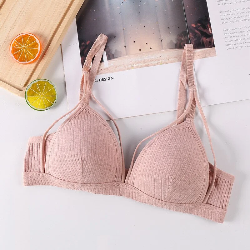 Fashion Sexy Bras for Women Push Up Lingerie Cotton Seamless Bra Bralette Wireless Brassiere Female Underwear Intimates Solid