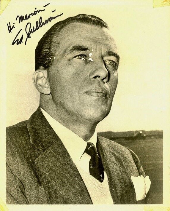 Vintage ED SULLIVAN Signed Photo Poster painting