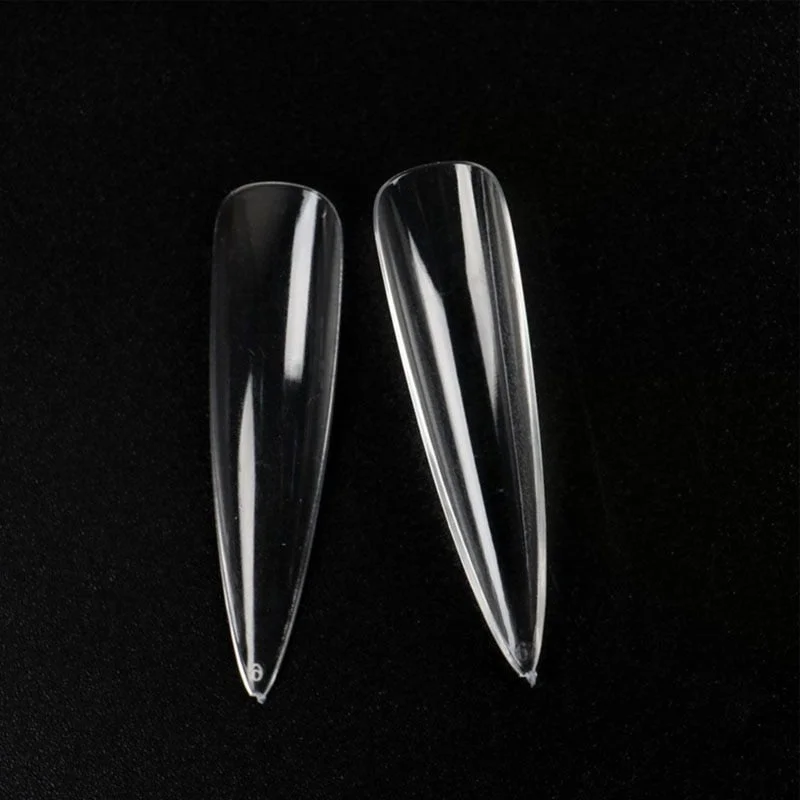 XXL Extra Long Stiletto Pointy False Nail Tips Full Cover Nails Fake Tip Press On Salon Manicure Supply-Nail Inspo
