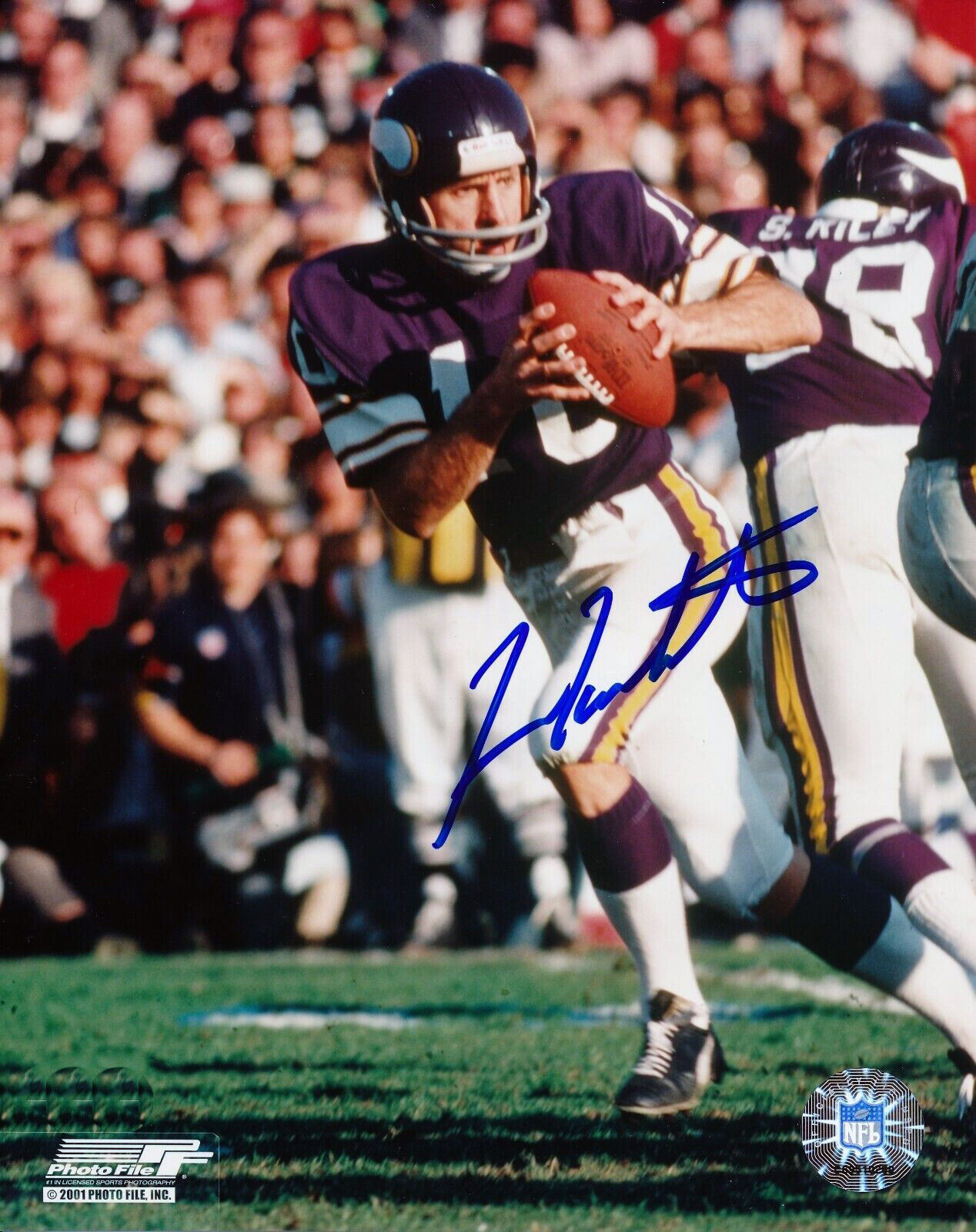 Fran Tarkenton Minnesota Vikings Signed 8x10 Autographed Photo Poster painting Reprint