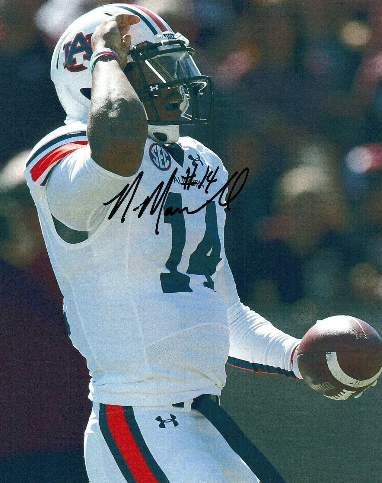 Nick Marshall Auburn Tigers Signed 8x10 Photo Poster painting Autographed COA 3