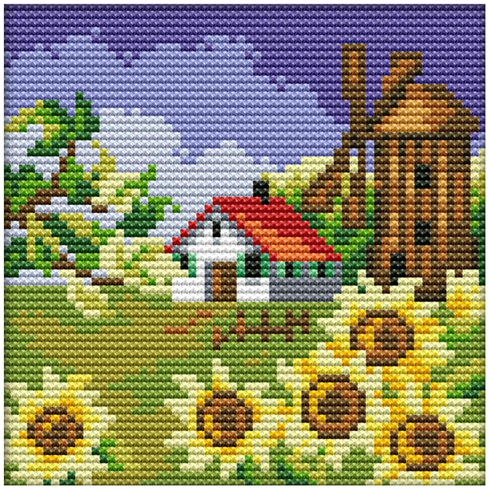 

Autumn - 14CT Stamped Cross Stitch - 16x16cm, 501 Original