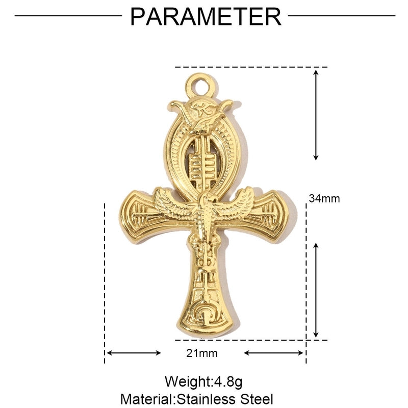 3 PCS/Package 25*44mm 35*40mm 37*40mm Titanium Steel Pearl Zircon Cross Sun Heart Shape Pendant Jewelry Accessories