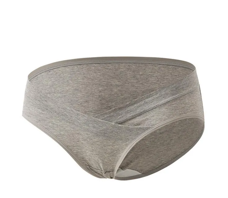YWHUANSEN Cotton Maternity Pregnant Underwear Postpartum Mother Under Bump Panties V-Shaped Soft Belly Support Panty Breathable