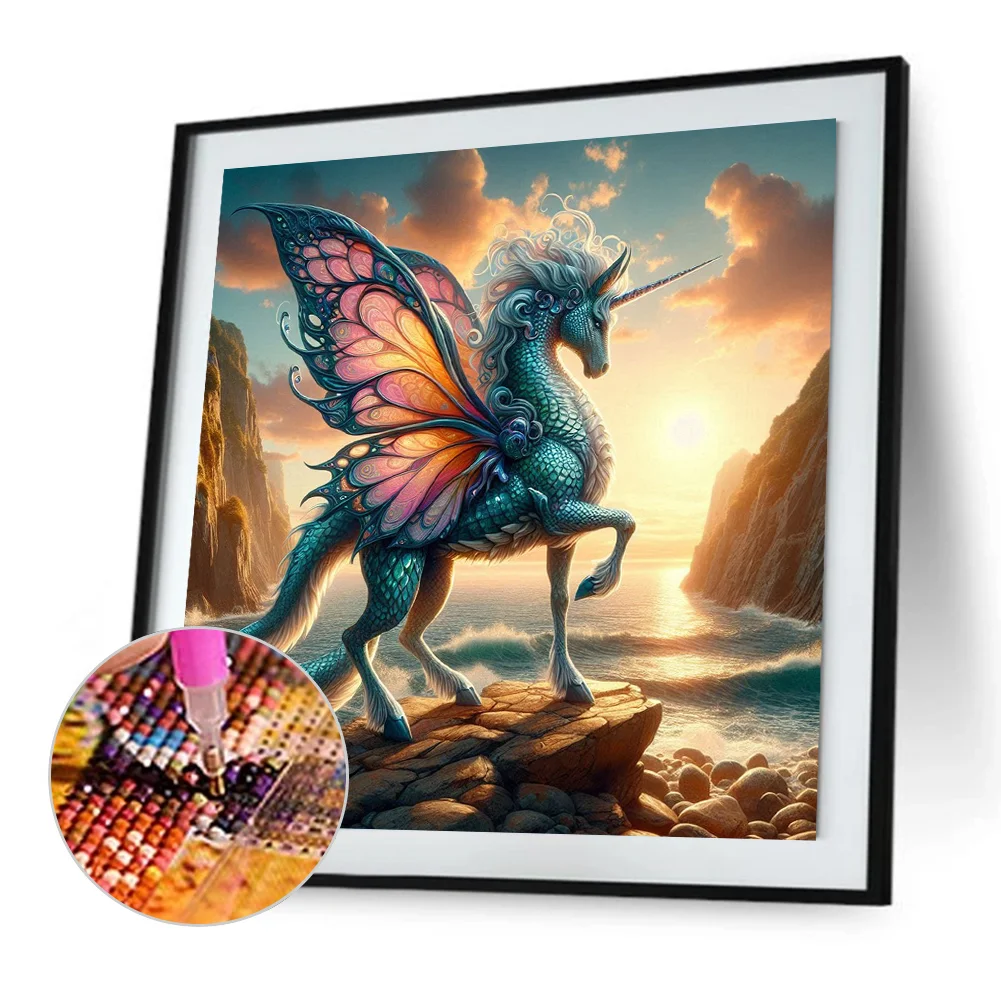 Diamond Painting - Full Square Drill - Unicorn(Canvas|45*45cm)