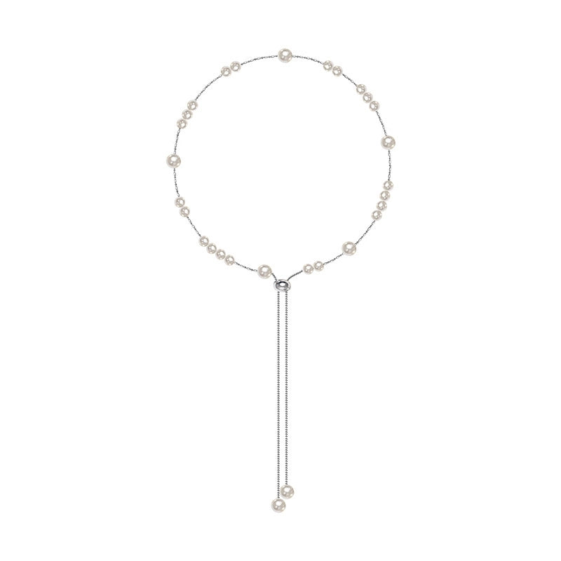 Mother Pearl Shellfish Copper 14K Gold Plated Plating Geometric Pendant Necklace