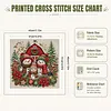 Christmas Farm Snowmen Full 11CT 3 Strand Stamped Cross Stitch Kit 45x45cm tapestrymarket