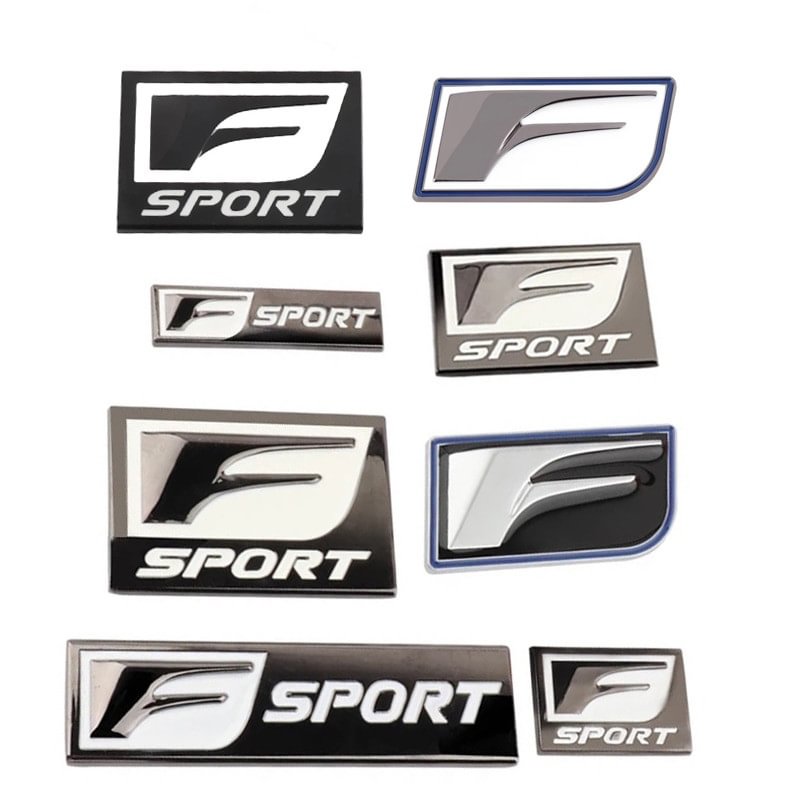 F-Sport Emblem Metal Logo Badge Side Fender Marker Trunk Lid for Lexus voiturehub dxncar