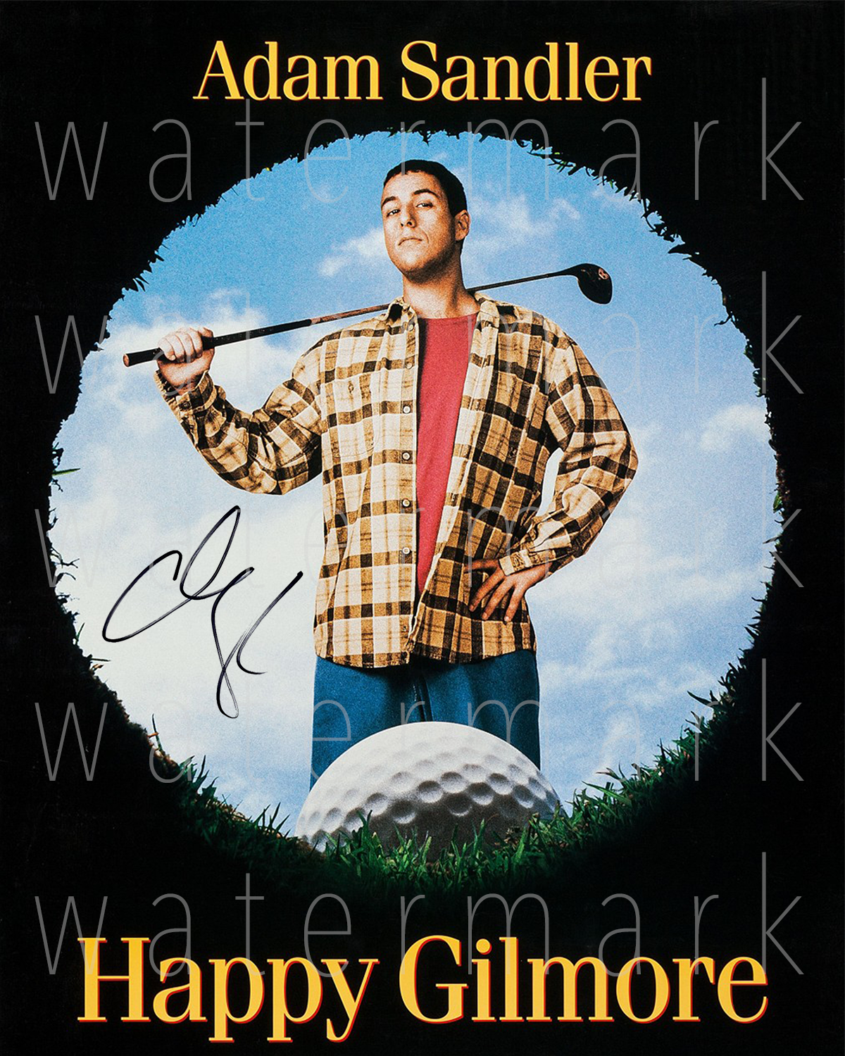 Happy Gilmore Adam Sandler signed 8X10 Photo Poster painting picture poster autograph RP