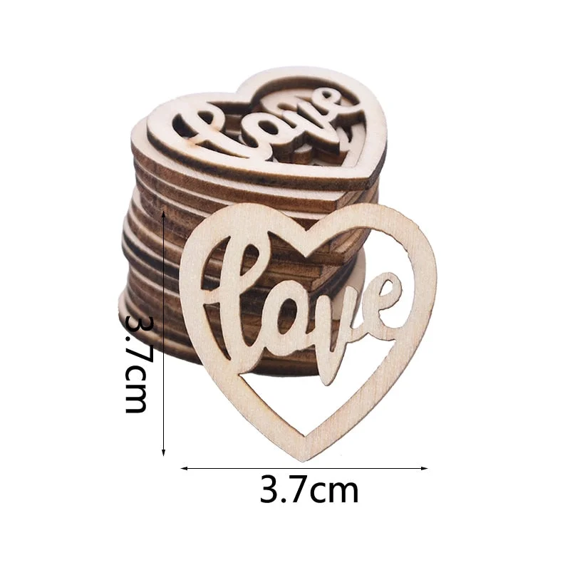 15pcs Wooden Letter Love Wedding Just Married Mr Mrs Wood Slices For Happy Birthday Party Table Decor DIY Scrapbooking Crafts